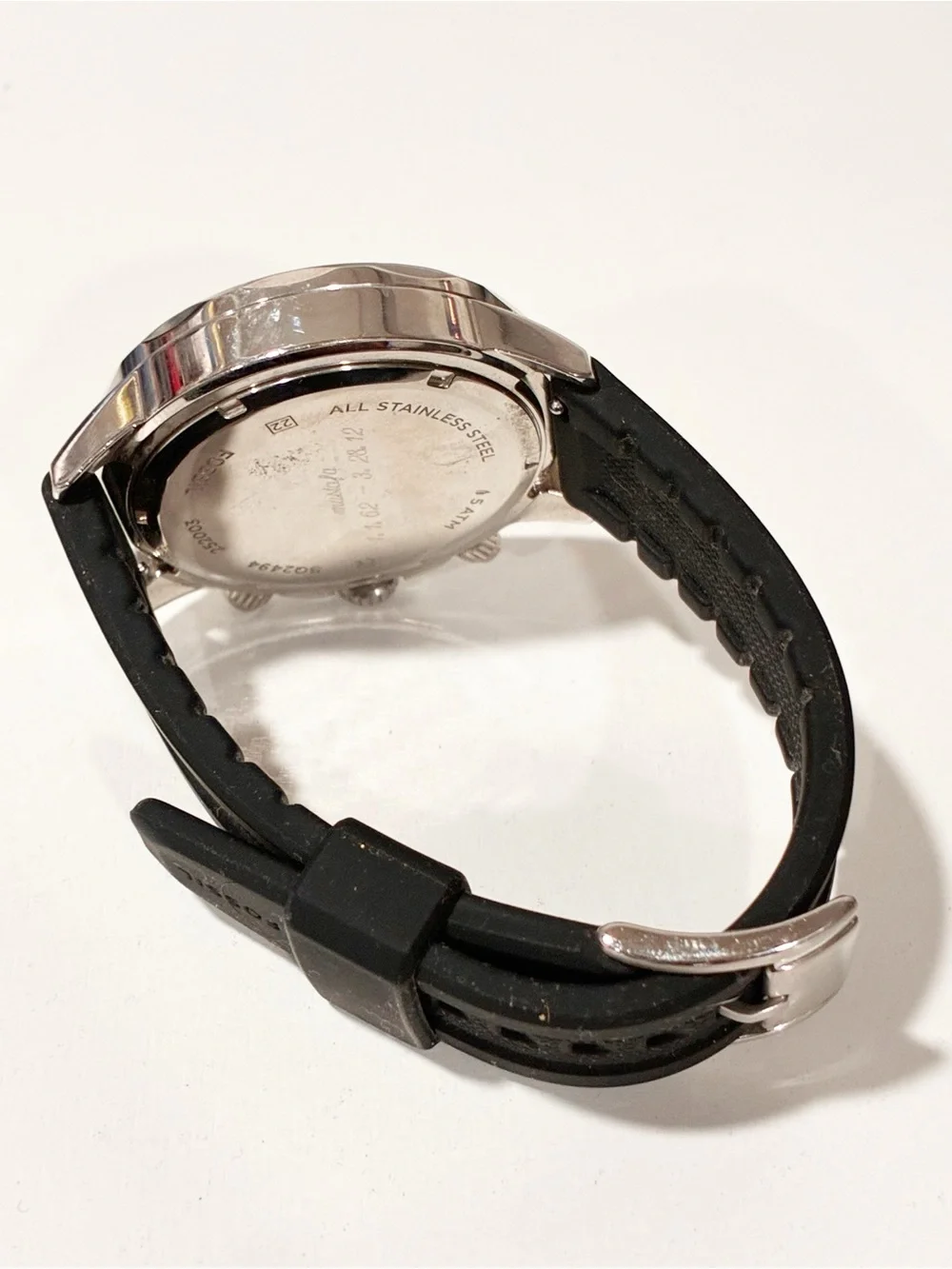 Fossil Bannon Multifunction Black Silicone Watch Mens Watch